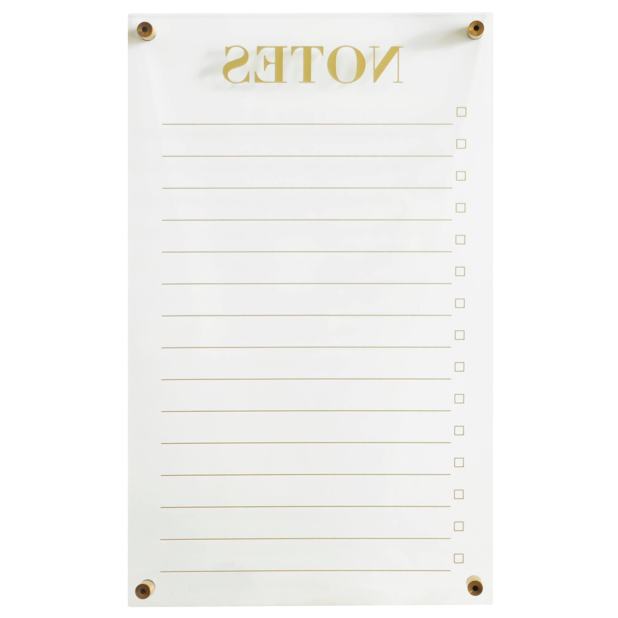 11" x 18" Clear Acrylic Dry Erase Notes Board by Ashland®
